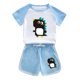 thumbnail image 1 of Odeerbi 1-12 Años Niños Niñas Conjunto de Verano Dinosaurio Con Camiseta de Manga Corta de Algodón Conjunto de Dos Piezas, 1 of 3