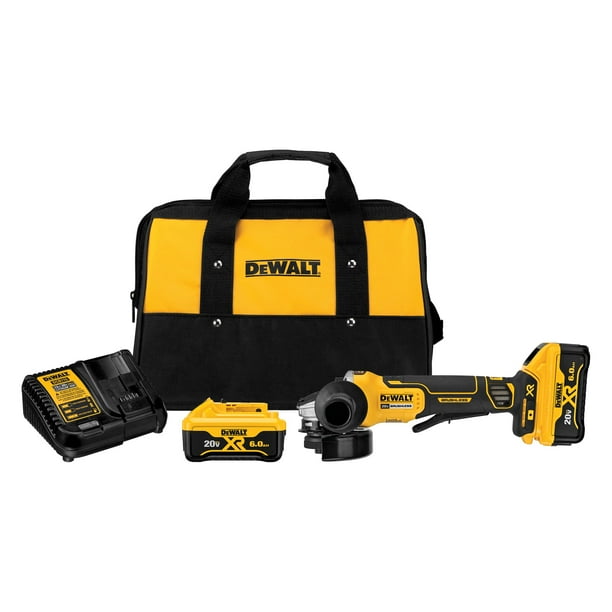 Amoladora angular DEWALT DCG413R2 20 V MÁX. 11,4 cm con freno