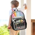 thumbnail image 7 of PVC Transparent Backpacks Clear Backpack for Travel and Outings Colorful Rainbow Butterfly, 7 of 7