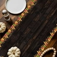 thumbnail image 2 of ERUNPONLY Maple Leaves Fall Table Runner - 72 Inch Long Autumn Botanical Farmhouse Wooden Cotton and Linen Blended Dress Scarves Farmhouse Table Runner for Kitchen Dining, Coffee Table, 16" x 72", 2 of 8