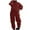 Wine, variant on Sweatpants Outfits Fashion Women Casual Solid Long Sleeve Zipper Pockets Elastic Waist Long Sleeve Round-Neck Blouses Sets Biker Sets Two Piece Outfits S-167 White L