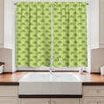 thumbnail image 2 of Ambesonne Hedgehog Kitchen Curtains, Spiny Mammals Green, 55"x39", Pistachio and Lime Green, 2 of 3