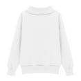 thumbnail image 2 of Posijego Girls Mock Turtleneck Sweatshirts Athletic Pullover Lightweight Loose Sweatshirt for Big Girls, 2 of 8