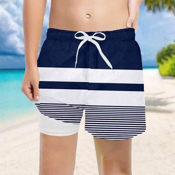 SHenli Swimming Trunks for Boys Size 14-16 Graphic Print Swimming Short Drawstring Qick Dry Beach Bathing Suit Toddler Swimsuit Swimwear Boys Swimming Trunks