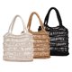 thumbnail image 5 of Bolso tejido para mujer Bolso de playa Bolso de mano hecho a mano Boho Holiday Totes Eccomum Negro, 5 of 6