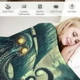 thumbnail image 3 of Autua Octopus Monster Blanket  Ocean Kraken Nautical Tentacles Super Soft Bedding Fleece Throw Blanket Microfiber Flannel Blankets Couch Sofa Warm Lightweight for Boys Girls 50x60in, 3 of 6