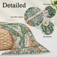 thumbnail image 4 of Green Orange Beige Boho Pillow Covers 20x26 Inch Standard Size, Retro Ethnic Tribal Abstract Art Decorative Pillowcase with Zipper, Microfiber Breathable Pillowcases for Sofa Bed Living Room, 4 of 9