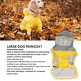 thumbnail image 3 of Dog Raincoat, Hooded Dog Rain Coats Adjustable Pets Rain Jacket Coat with Transparent Poncho, Reflective Strip, Slicker for Medium, Large, 3 of 7