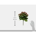 thumbnail image 5 of Vickerman Arbuste Kalanchoe Rouge en Polyester de 15,5 Pouces avec 126 Feuilles et 270 Fleurs et Bourgeons, 5 of 5