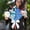 Blue, variant on 55 Pcs Blue DIY Graduation Cap Decorations Kit, Faux Flowers & 3D Butterfly Stickers, Glitter Alphabet Letter Decals for Grad Hat Topper Party Supplies