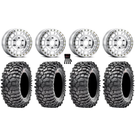 Method 412 Beadlock 15 Wheels Machined 32 Roxxzilla Tires Can-Am Maverick R