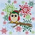 thumbnail image 2 of CafePress - Christmas Owl - Baby Hat, 2 of 2
