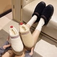 thumbnail image 2 of Zapatos de mujer casuales sin cordones de estilo coreano de otoño e invierno con fondo grueso y forro polar, de algodón, cálidos y de media sujeción, 2 of 6