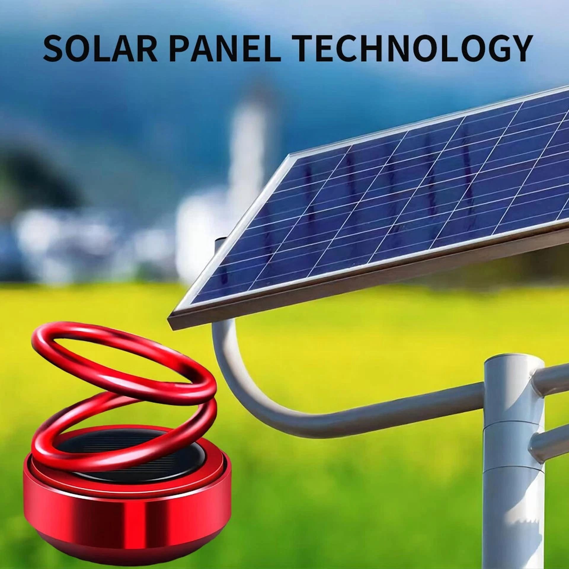 Solar Rotating Car Perfume Air Freshener Aromatherapy Ornament Car Accessories;