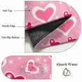 thumbnail image 6 of 3'x5' Area Rugs, Red Pink Valentines Indoor Outdoor Area Rug for Living Room Bedroom, Love Heart Pink Washable Bathroom Rugs Kitchen Floor Carpet Mats Home Decor Aesthetic, 6 of 8