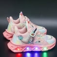 thumbnail image 7 of BOBOGOJP Kids Light Up Shoes Toddler Girls Boys Breathable Led Flashing Sneakers Lightweight Breathable Running Shoe (Pink,7.5), 7 of 7