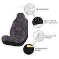 Goofa Golden Bumblebee Printed Car Seat Covers, Automotive Seat Covers