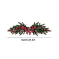 thumbnail image 3 of Large Christmas Rattan Wreath - Artificial Green Winter Wreath for Front Door, Indoor Outdoor Christmas Wreath for Windows Walls, Festive Home Holiday Decor, 3 of 6