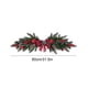 thumbnail image 3 of Corona navideña grande para puerta de entrada | Corona invernal verde artificial | Decoración navideña estilo ratán para interior y exterior | Base de parra con ramas de plástico, 3 of 5