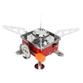 thumbnail image 4 of Portable Outdoor Picnic Gas , Energy Saving Metal Mini Square Camping Stove Heat Resistant Strong Firepower Rust Proof  For Hiking, 4 of 8
