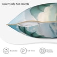 thumbnail image 5 of Xecao Cloud Sky Green Dragon Print Soft Velvet Decorative Throw Pillow Covers, Square Cushion Cases for Bed, Sofa, Living Room, Car, and Indoor Outdoor Use-16"x16", 5 of 8
