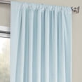 thumbnail image 3 of Half Price Drapes Aquarius Blue Heritage Plush Velvet Room Darkening Curtains (1 Panel), 50W X 120L, 3 of 6