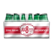 Ale-8-One Zero Green Glass Soda Pop, 12 Fl Oz, 24 Pack Bottles
