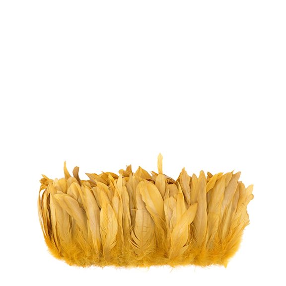 Zucker Feather Products Rooster Coque Tails Feathers Bleach Dyed 5-8" - Gold