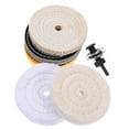thumbnail image 4 of WRISTBIQUE 1Set Polishing Wheel for Drill Made from Premium Cotton for Car Detailing and Wax Buffer, 4 of 8