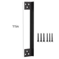 thumbnail image 5 of 2 Pcs Door Latch Guard Plate 11 Inch Outswing Angle Latch Protector Shield L Shaped Security Reinforcement Striker Plates to Block Access to Door Lock Deadbolt, 5 of 5