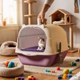 thumbnail image 4 of BKER Enclosed Cat Litter With Litter Pads For Indoor Cats Odor Control Privacy Tray, 4 of 4
