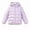 Purple, variant on ITSAME Girls Quilted Puffer Jacket (0-15) Full Zip Hooded Long Sleeve Lightweight Winter Warm Coat with Pockets Size 9
