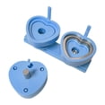 thumbnail image 2 of Modelo de Troquel para Insignias Máquina de Botones Accesorio Intercambiable Modelo de Corazón Material Resistente PP Adecuado para Bodas Cumpleaños E Azul claro, 2 of 8