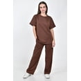 thumbnail image 1 of Conjunto casual blusa + pantalon Roman Fashion /Juvenil, 9006 (Cafe) cafe G, 1 of 5