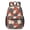 Geometric Flower and, variant on Geometric Flower and Dahlia White 17" School Backpacks for Teens,Waterproof Oxford Fabric,S-Shape Padded Straps for School,Travel,Hiking,Camping