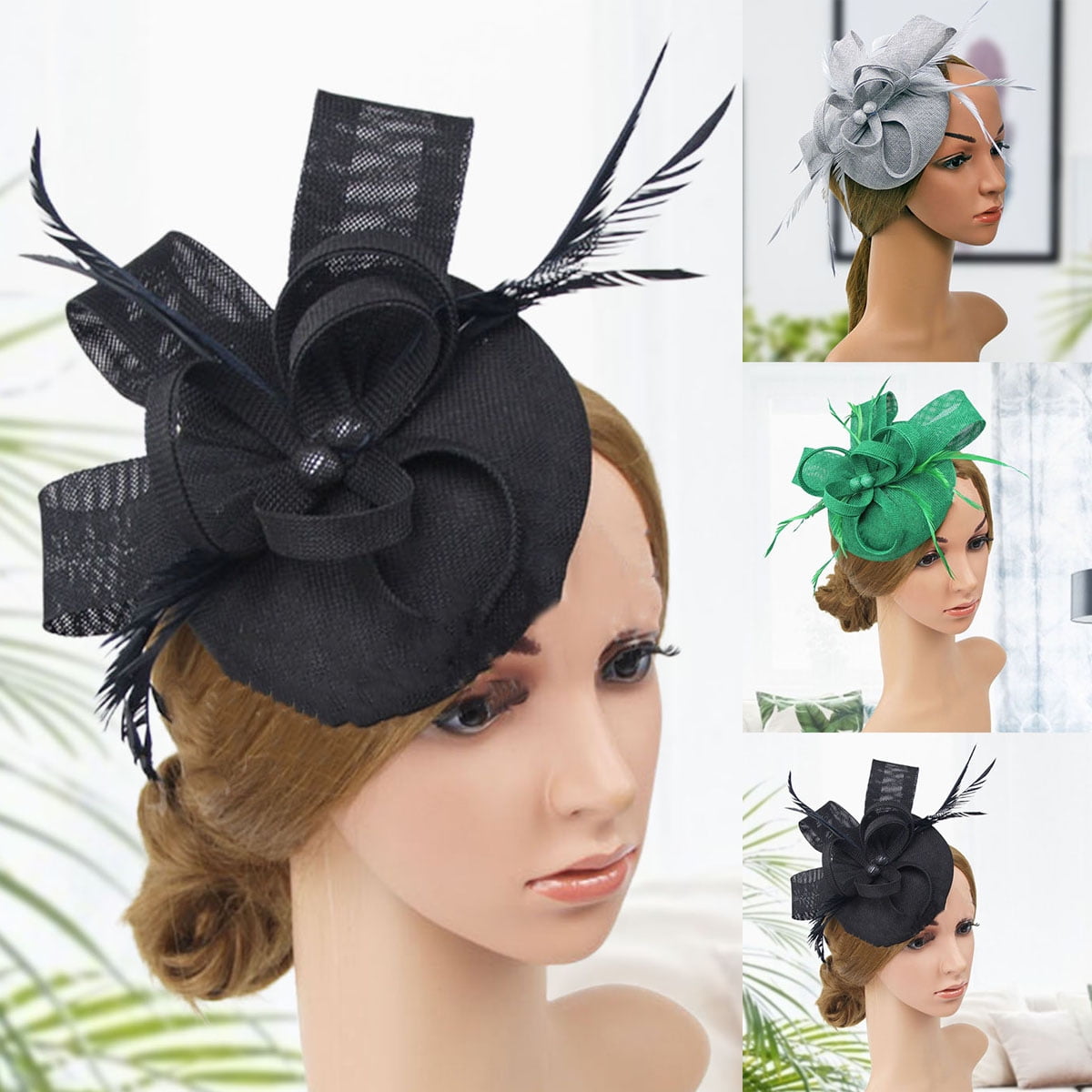 Travelwant Women Girl Fascinators Hair Clip Hairpin Hat 