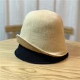 thumbnail image 3 of CoCopeaunts Simple Double Knitting Fisherman Hat Autumn Winter Warm Double-Sided Wear Bucket Hat Solid Color Wool Basin Cap, 3 of 8