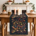 thumbnail image 2 of Table Runner - 48 Inch Long, Boho Flowers Kitchen Dining Table Runner Dresser Scarves, Spring Abstract Watercolor Floral Leaf Farmhouse Decor for Coffee Tables Wedding Party Banquet, 2 of 8