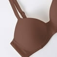 thumbnail image 6 of felwors Push Up Bra Thick Padded Add Cup Smooth T-Shirt Bras Demi Plunge Underwire Support Comfort Bralette Women(Coffee, 80C), 6 of 7