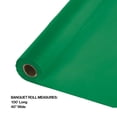 thumbnail image 3 of Disposable Banquet Party Table Cloth Roll - 100' - Emerald Green, 3 of 3