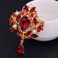 thumbnail image 3 of Trayknick Brooch Water Drop Rust-resistant Alloy Elegant Clothes Pin for Banquet Silver Multicolor, 3 of 13