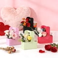 thumbnail image 3 of 10 Pack 2 Cup Drink Carrier with Handle Kraft Paperboard Cup Holder Portable for Valentine Mother's Day Teachers' Day for Hot Cold Drinks Coffee Caddy with Heart Card Rope, 3 of 7
