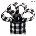 thumbnail image 4 of Yuarrent Cinta con cable de Navidad, adornos de decoración a cuadros de arpillera a cuadros DIY para manualidades, envoltorio de árbol, negro, Type2 NO2, 4 of 6