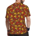 thumbnail image 2 of Wukai Fall Leaves Print Men's Short-Sleeved Mesh T-Shirt,Quick-Dry Short Sleeve Workout T-Shirt-4X-Large, 2 of 8
