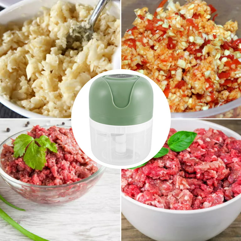 Electric Mini Food Chopper Portable Cordless Garlic Chopper Meat Grinder  Usb Charging Dicer for Baby Food Mincer Kitchen Tools