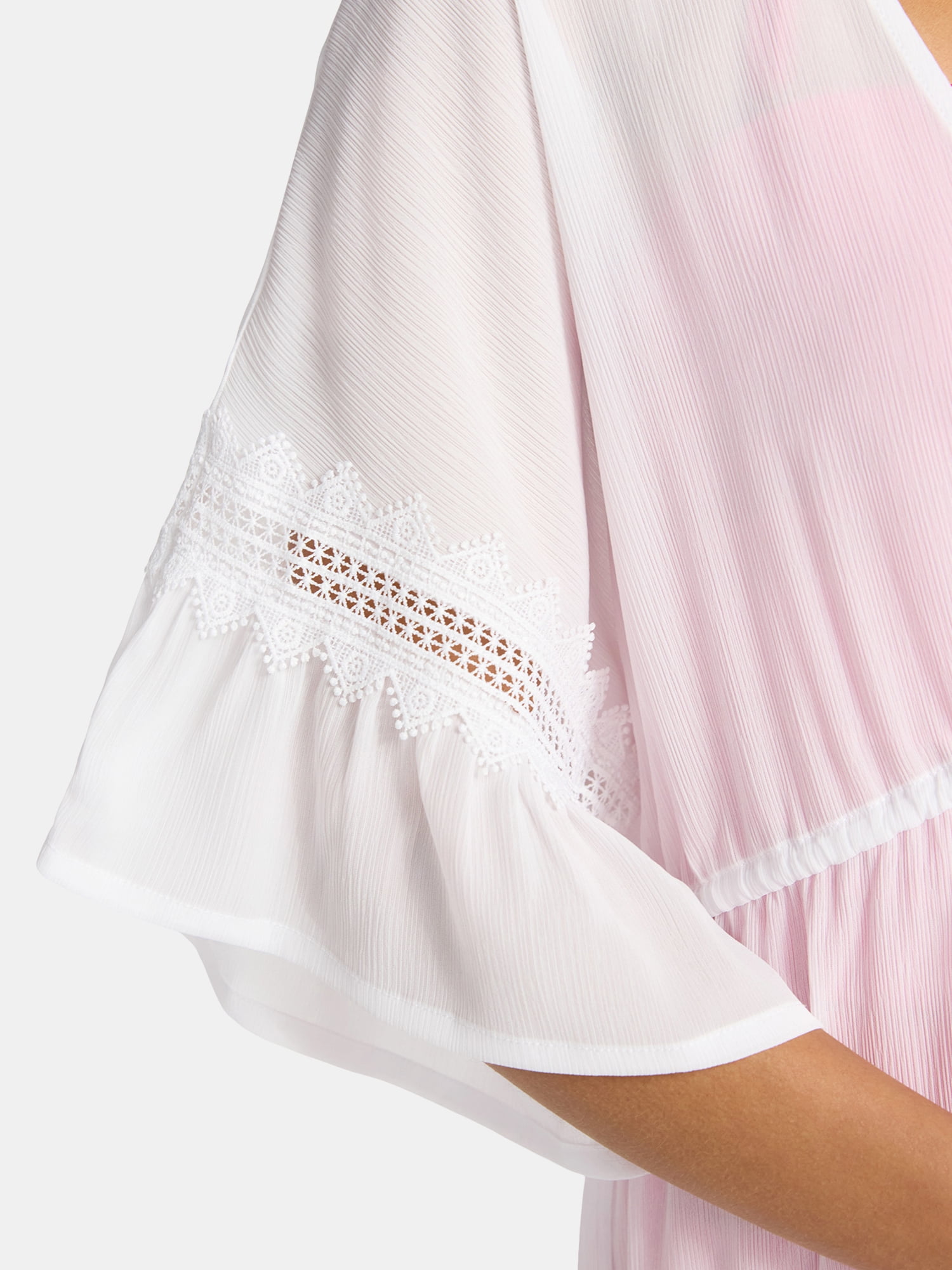 Time and Tru Women's and Women's Plus Chiffon Kimono Coverup, Sizes XS-3X