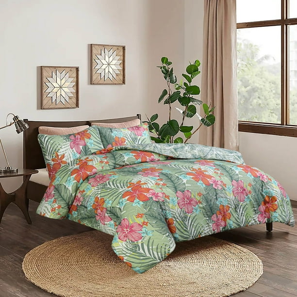 Sleepdown Twin Comforter Set All Season Reversible Cute Floral