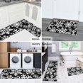 thumbnail image 5 of Black Christmas Snowflake Pattern Kitchen Rugs Sets Of 2,Anti Fatigue Kitchen Mat Rugs Non Slip Washable,Decorative Kitchen Floor Mats for Kitchen,Sink,Laundry,17"x30"+17"x47", 5 of 7