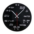 thumbnail image 1 of MasteelfCA Creative Mathematics Blackboard Clock Wall Clock Teacher Gift for Classroom Home Office, 1 of 7