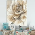 thumbnail image 2 of Designart Single Beige Flower IV Canvas Wall Art, 2 of 5